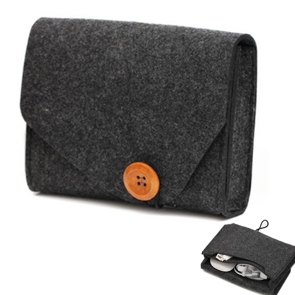 Travel Accessories Needed - Portable Felt Storage Bag Outdoor Travel