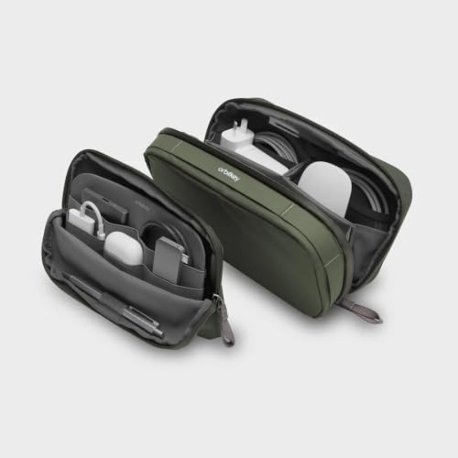 Travel Accessories Organizer - 2-in-1 Tech Accessory Pouch with Detachable