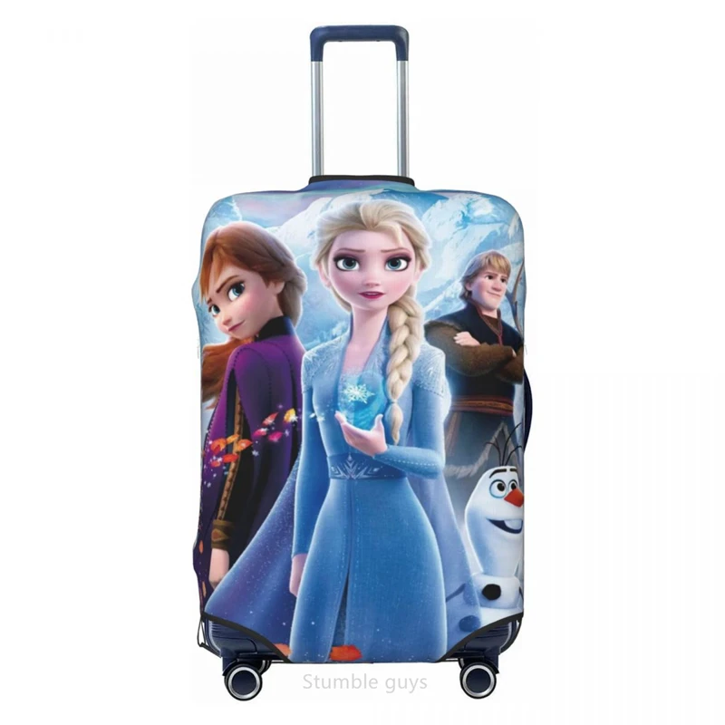 Travel Accessories For Road Trip - Durable Elastic Suitcase Sleeve F-Frozens Print