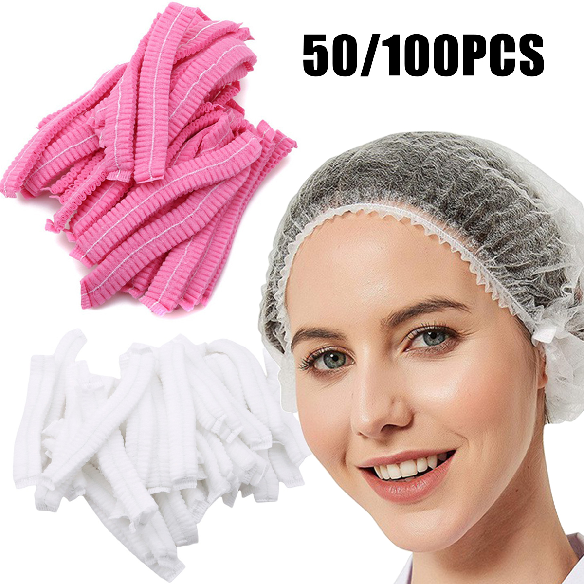Travel Accessories Needed - 50/100PCS Waterproof Hair Nets Shower Cap
