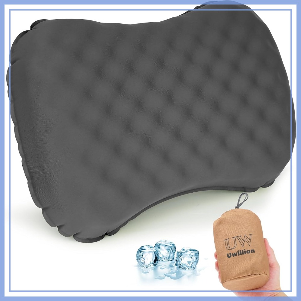 Travel Pillow Inflatable - Ultralight Inflatable Camping Pillow with Ice