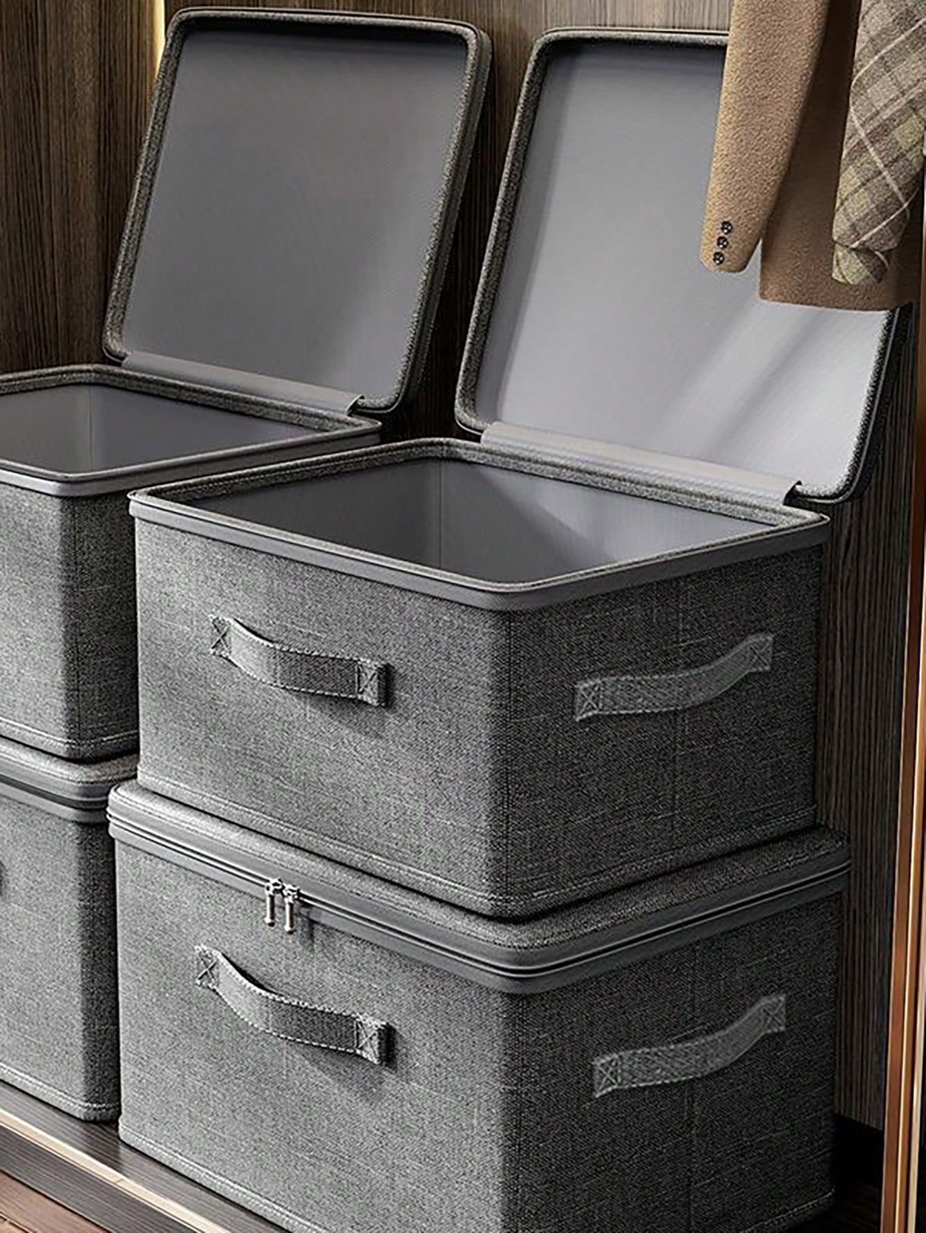 Travel Accessories Organizer - Portable Foldable Storage Box With Lid