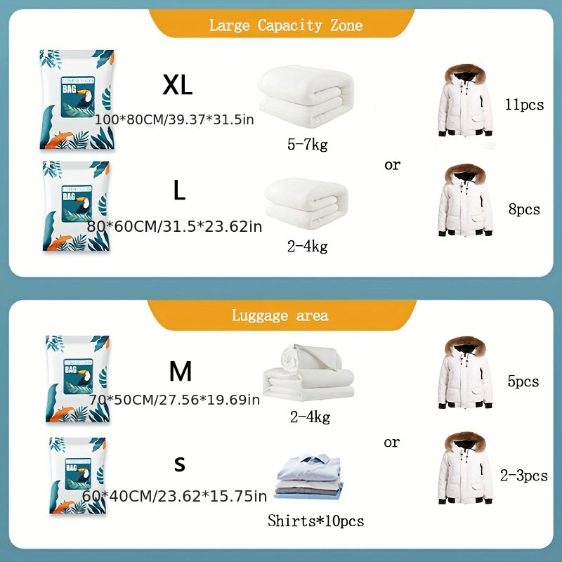 Large Capacity Vacuum Compress - Compression Bag Vacuum review and price