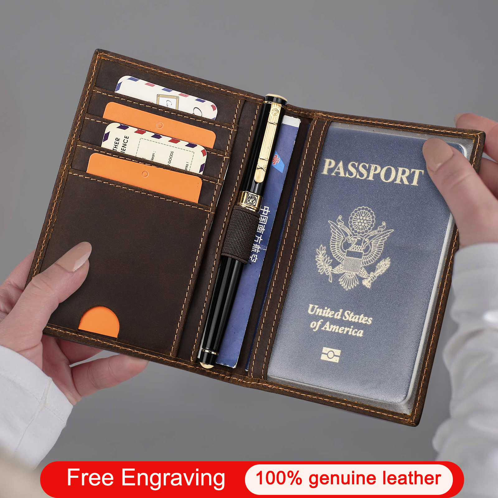 CONTACT'S Passport Holder Men  - Travel Wallet Slim review and price