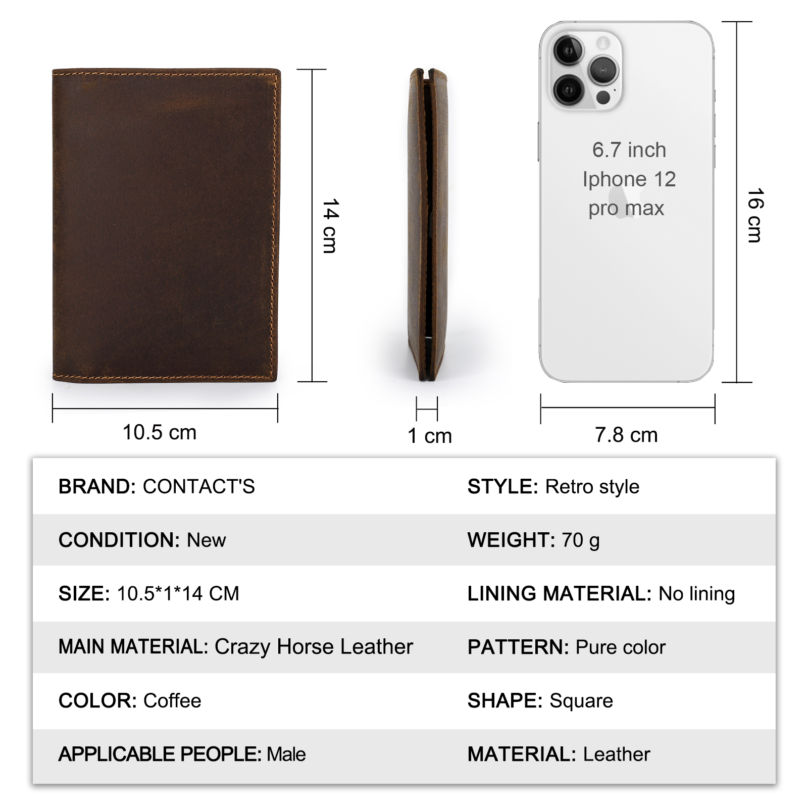 CONTACT'S Passport Holder Men  - Travel Wallet Slim review and price
