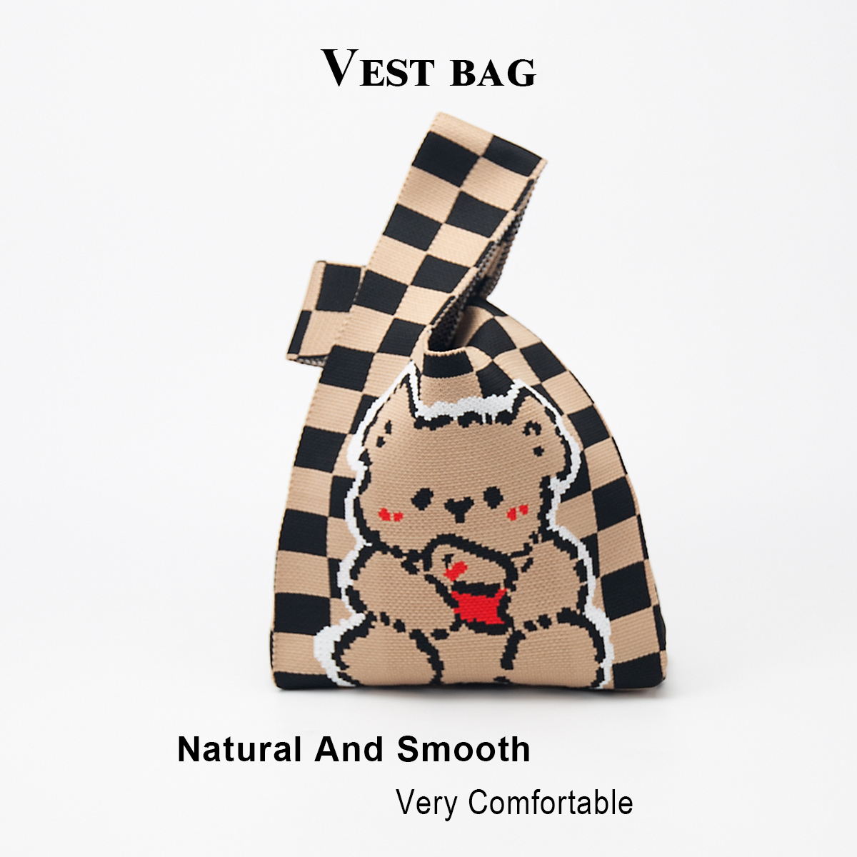 Cute Knitted Handbag for Girls - Travel Accessories Wallet review and price