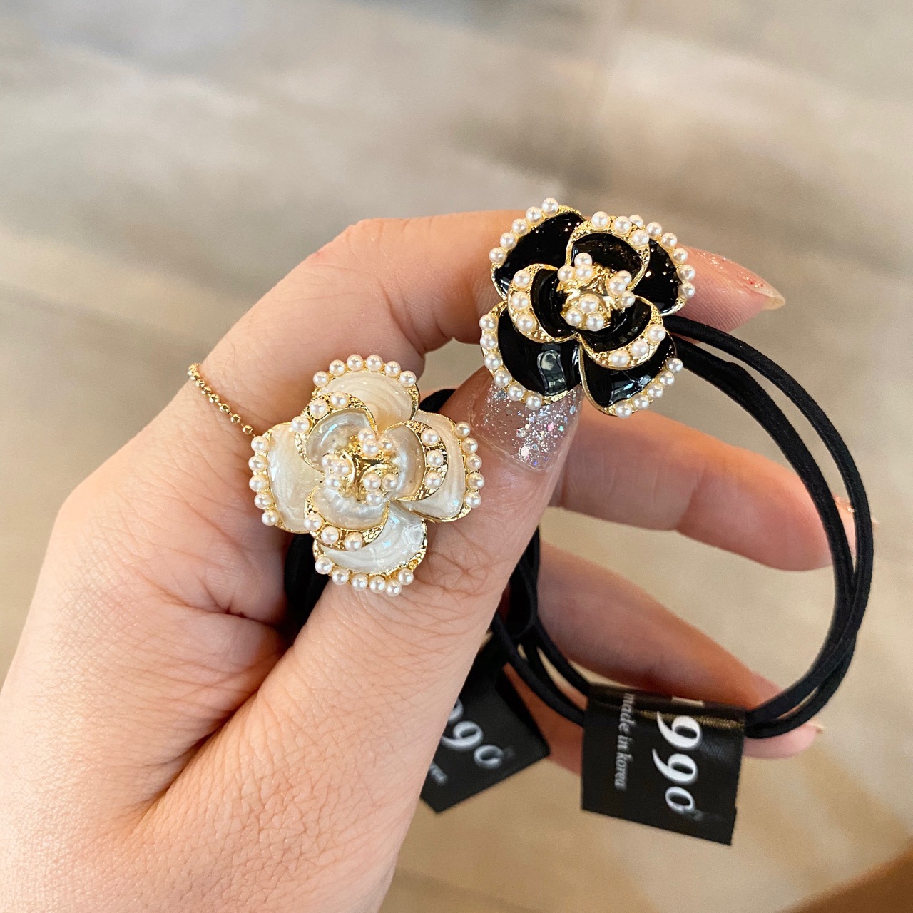 MIni Metal Flower Elastic Hair - Travel Accessories Hong Kong review and price
