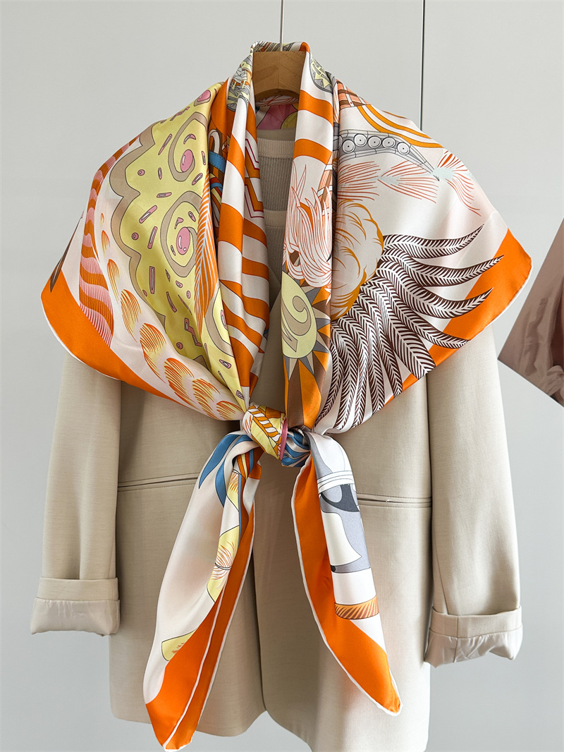 Designer Silk Scarf Women Spri - Travel Accessories Store review and price