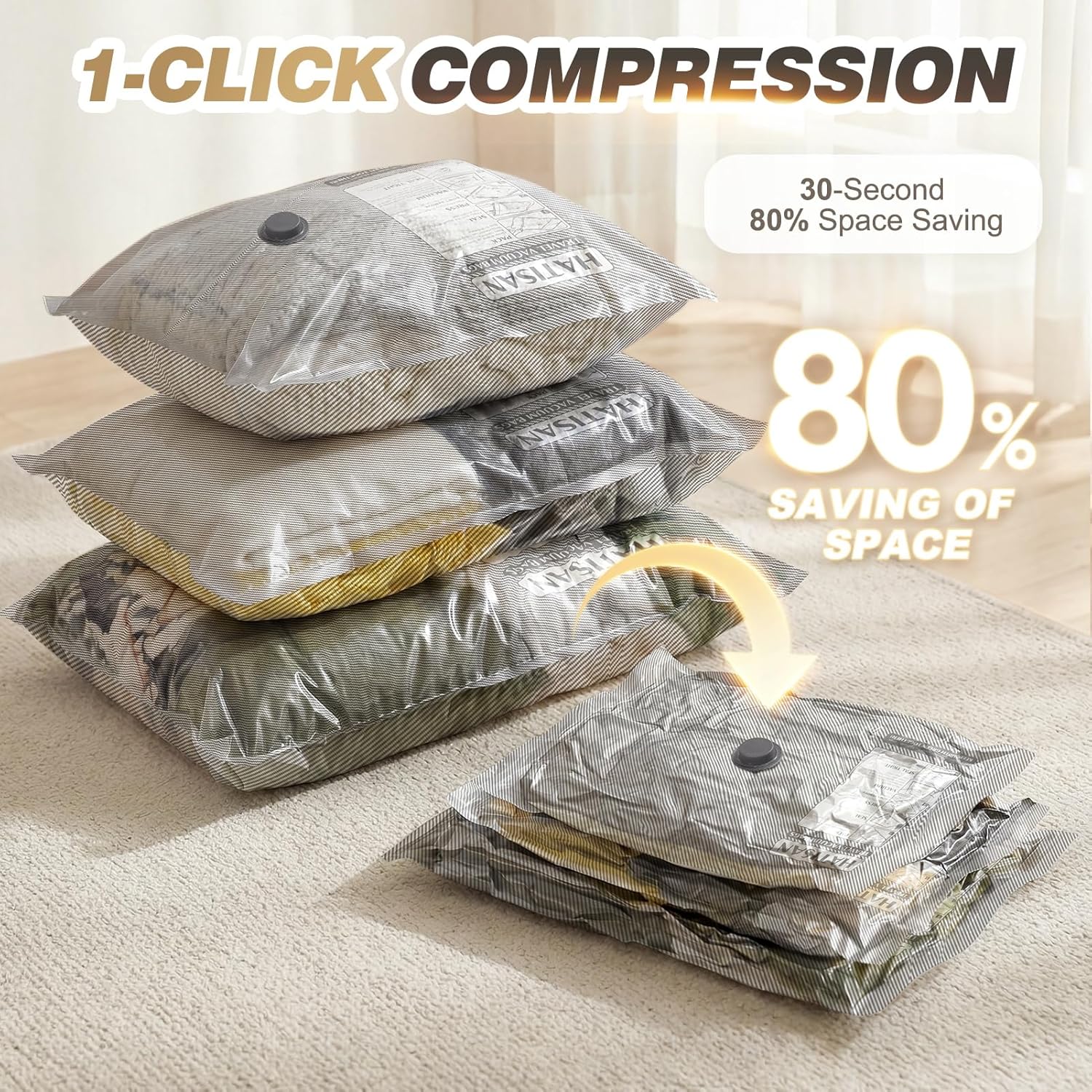 Vacuum Storage Bags with Recha - Compression Bag Vacuum review and price