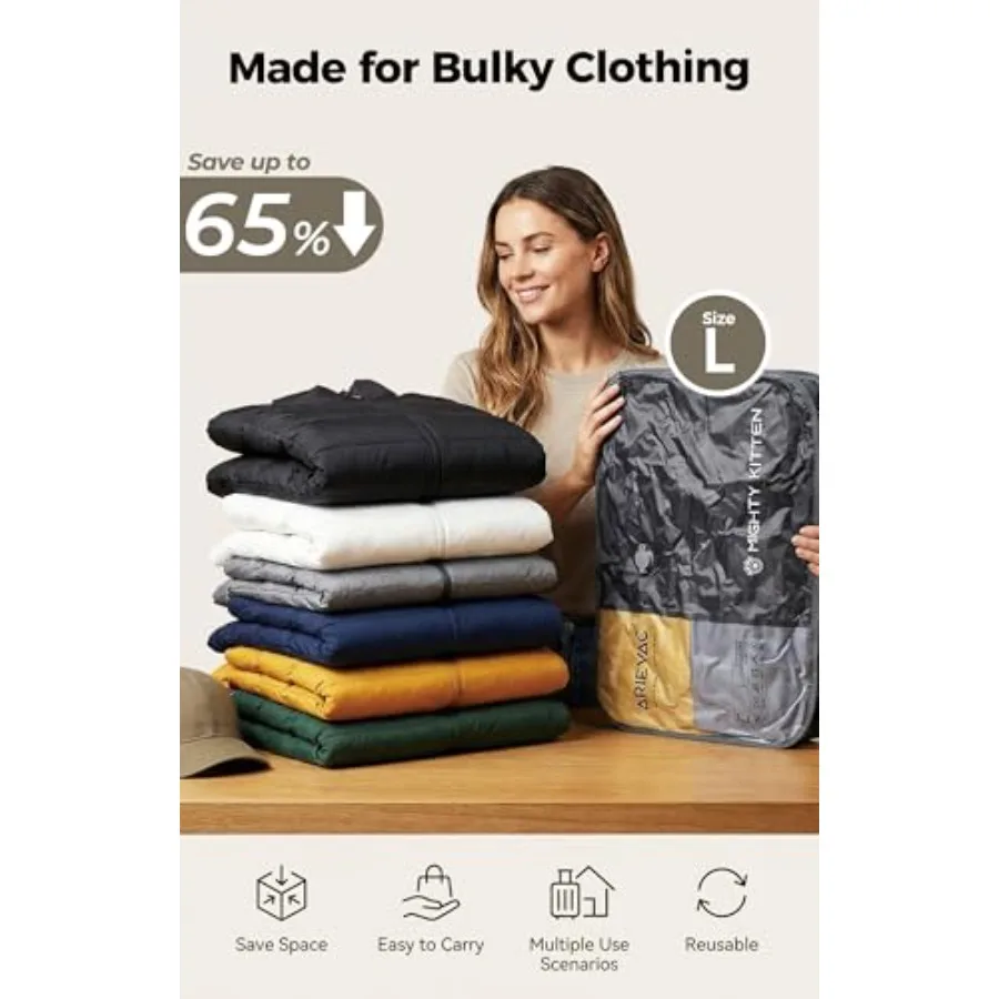 Vacuum Storage Bag Kit with Pu - Compression Bag Vacuum review and price