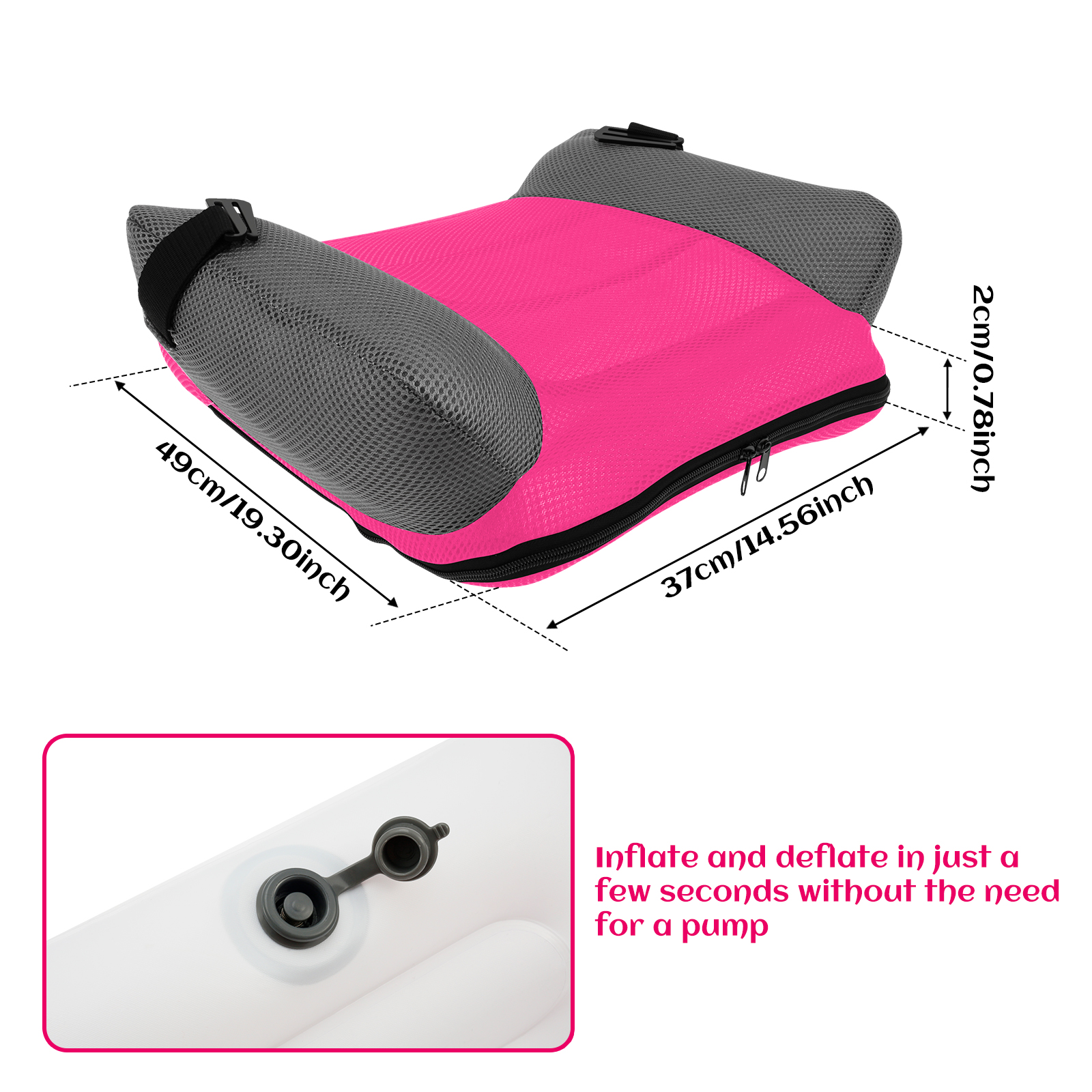 Car Inflatable Booster Seat PV - Car Seat Travel Bag review and price