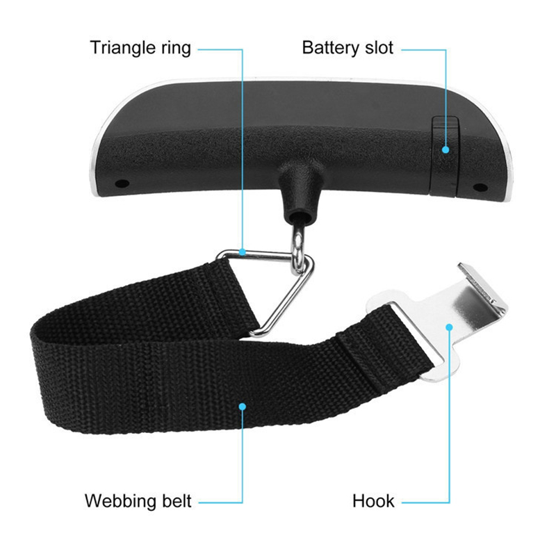 Portable Scale Digital LCD Dis - Luggage Scale Hanging review and price