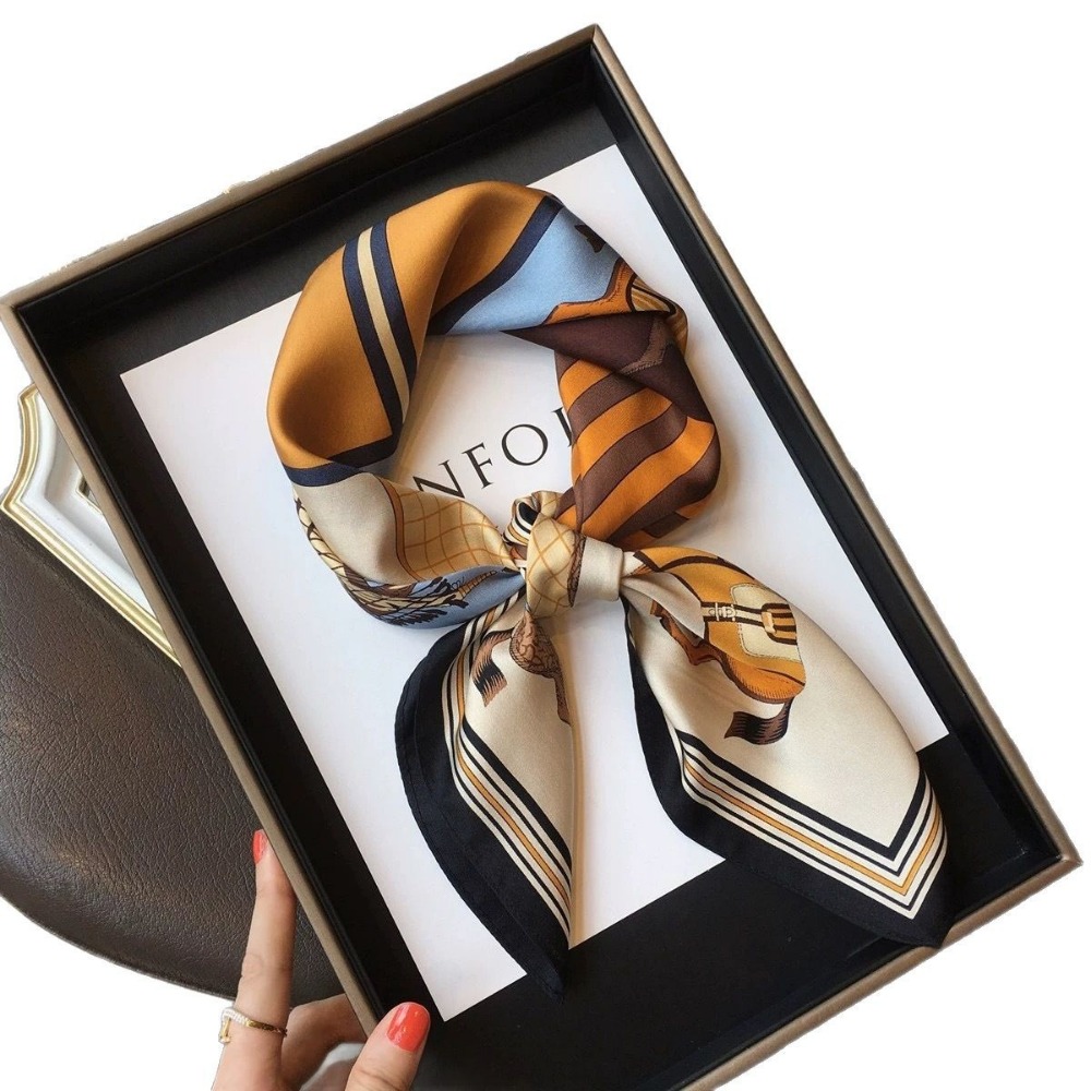 Fashion Satin Square Scarf for - Travel Accessories Store review and price