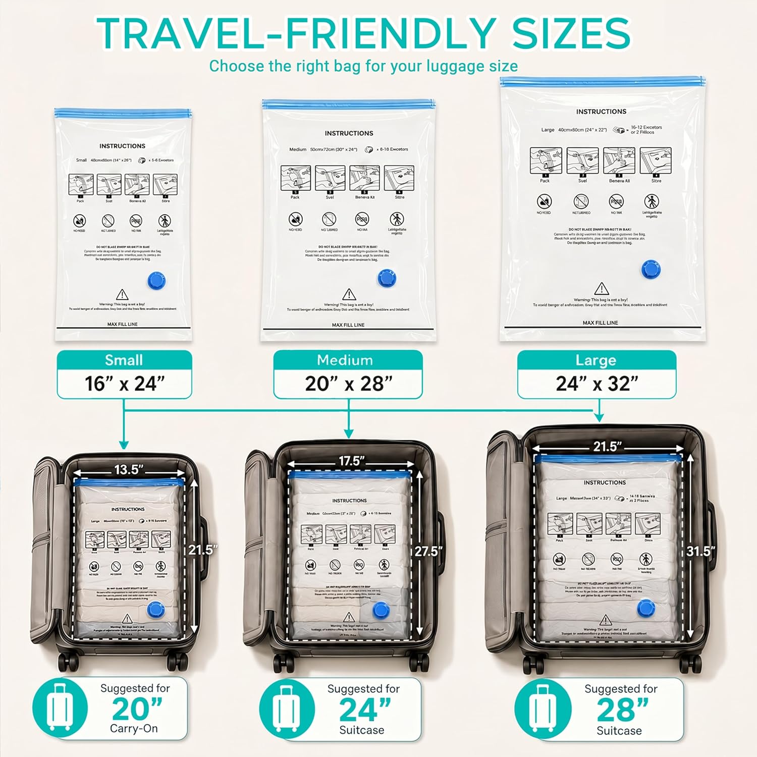 Travel Vacuum Bags with Pump,  - Compression Bag Vacuum review and price