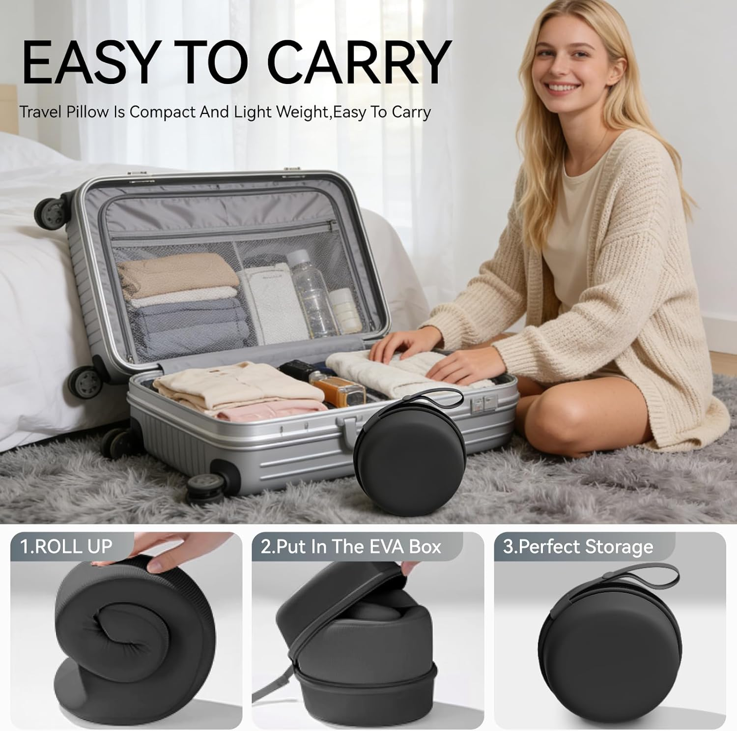 Memory Foam U-Shaped Pillow Tr - Travel Pillow Inflatable review and price
