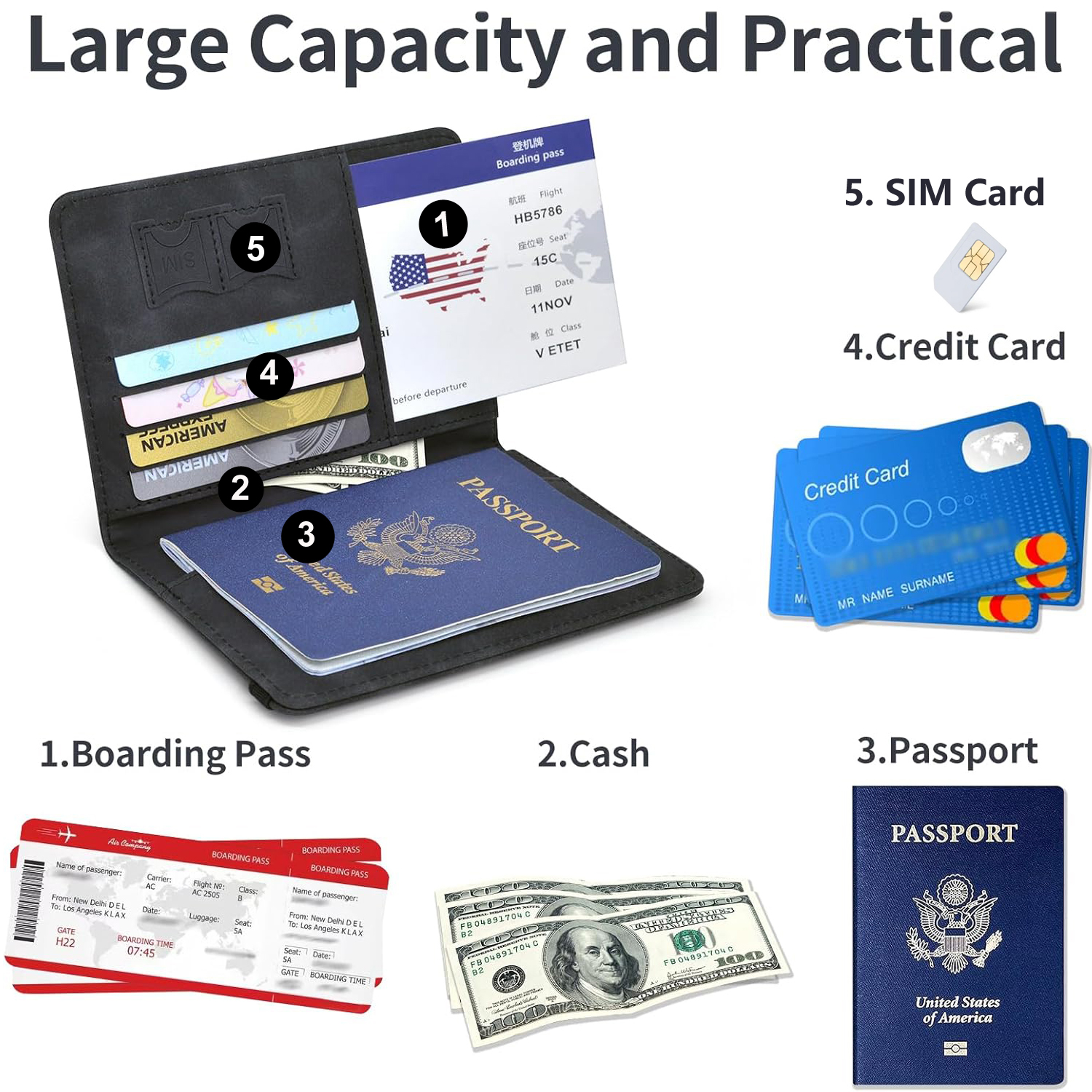 Passport Holder Wallet Cover T - Travel Wallet Slim review and price