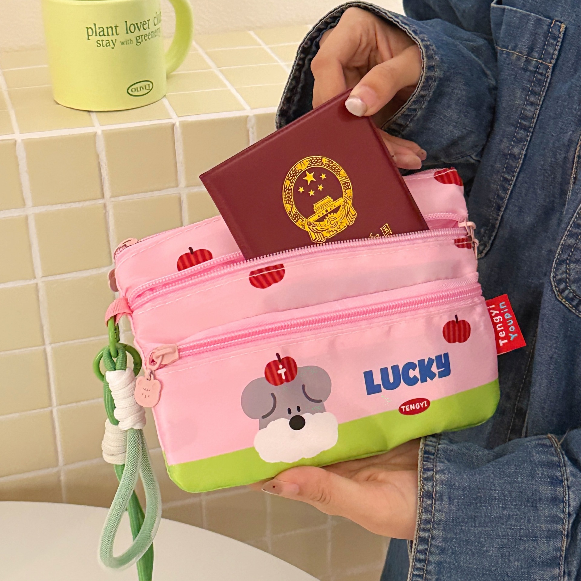 Cute Cartoon Three-Layer Passp - Travel Accessories Passport Holder review and price