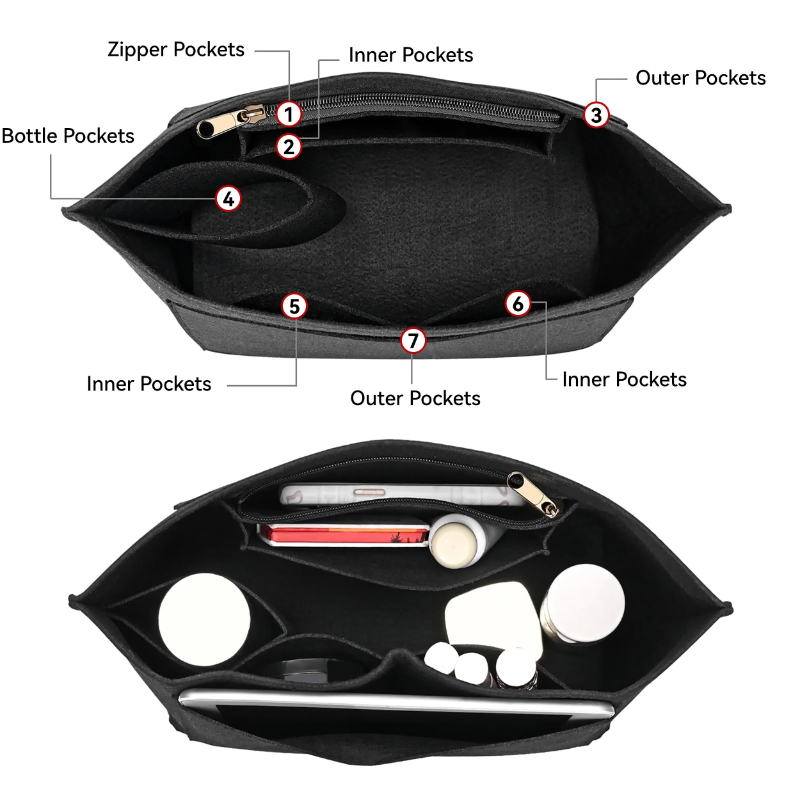 Bag Organizer Handbag Liner Ba - Travel Accessories Wallet review and price