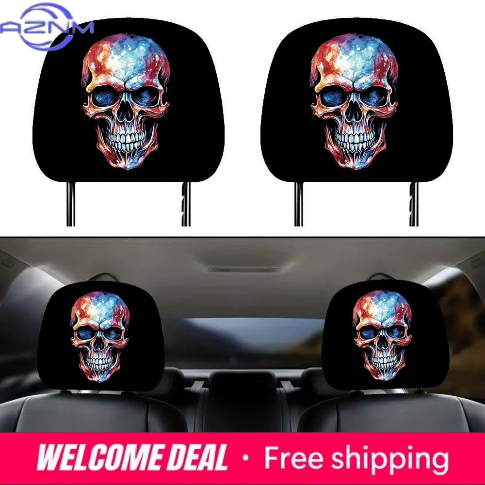 Head Rest Cover For Car Hallow - Travel Accessories For Road Trip review and price