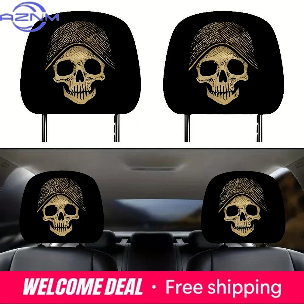 Head Rest Cover For Car Hallow - Travel Accessories For Road Trip review and price