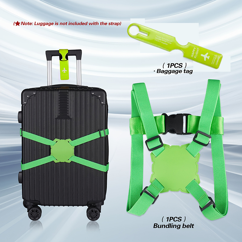 2-Piece Luggage Strap Set + Lu - Travel Accessories Kit review and price