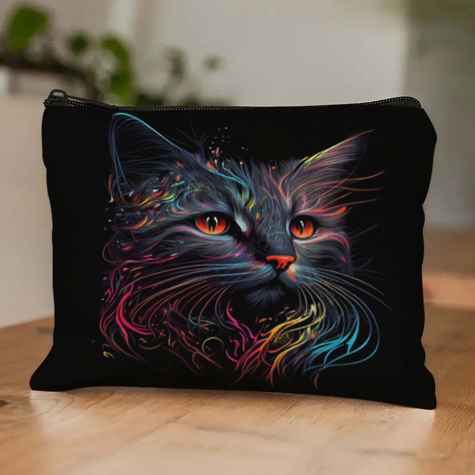 Neon Cat Face Art Pattern Cosm - Travel Accessories Hong Kong review and price