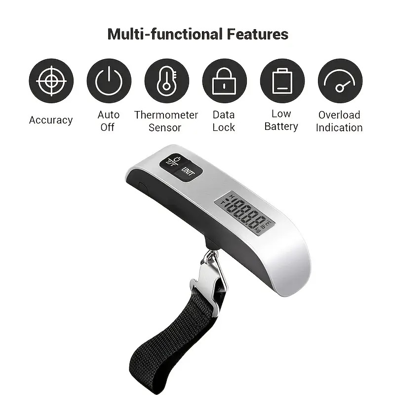 Portable Scale Digital LCD Dis - Luggage Scale Hanging review and price