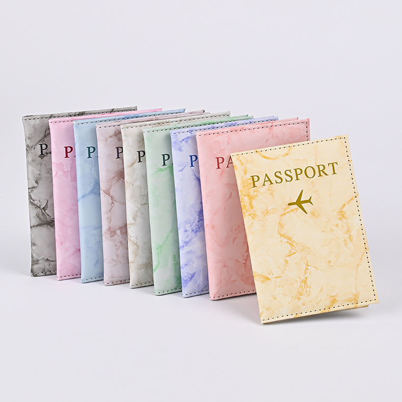 Macaron Color Marble Pattern P - Travel Accessories Passport Holder review and price