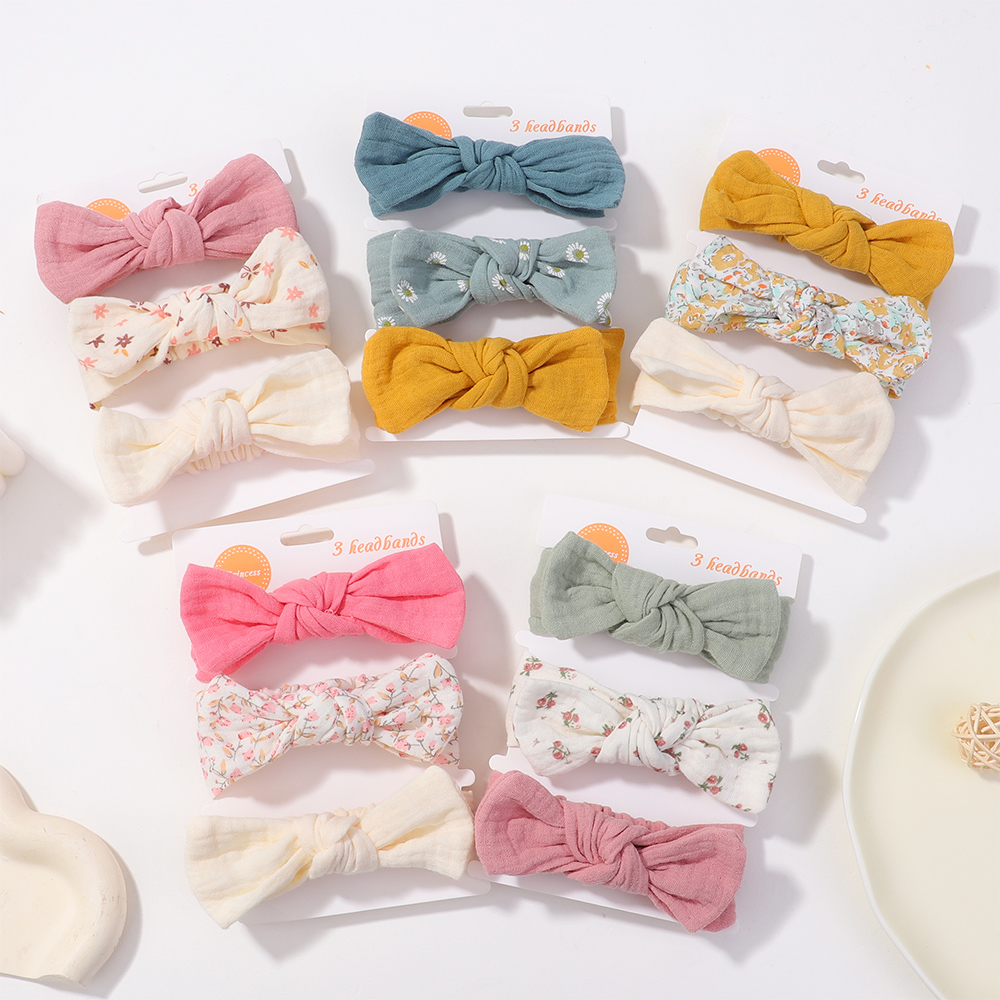 3Pcs/Set Soft Elastic Bows Hea - Travel Accessories With Toddler review and price
