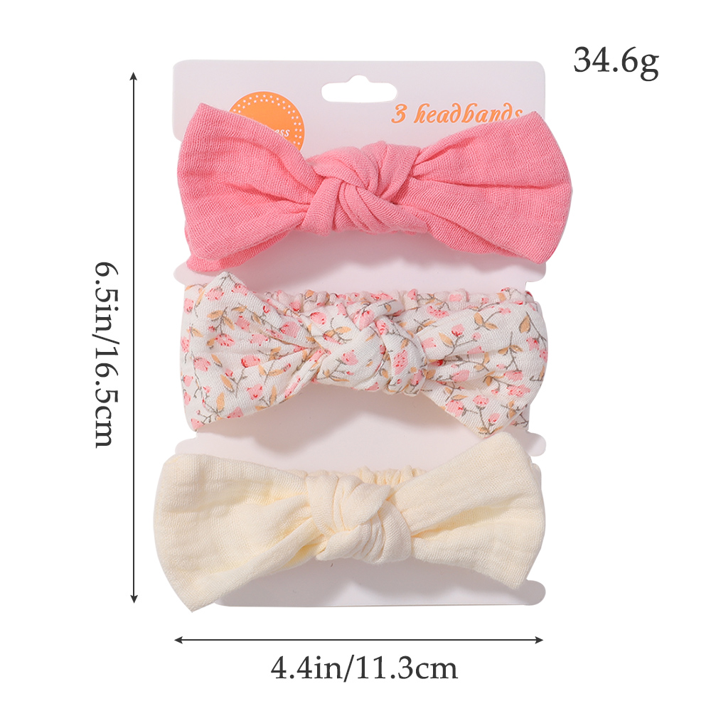 3Pcs/Set Soft Elastic Bows Hea - Travel Accessories With Toddler review and price