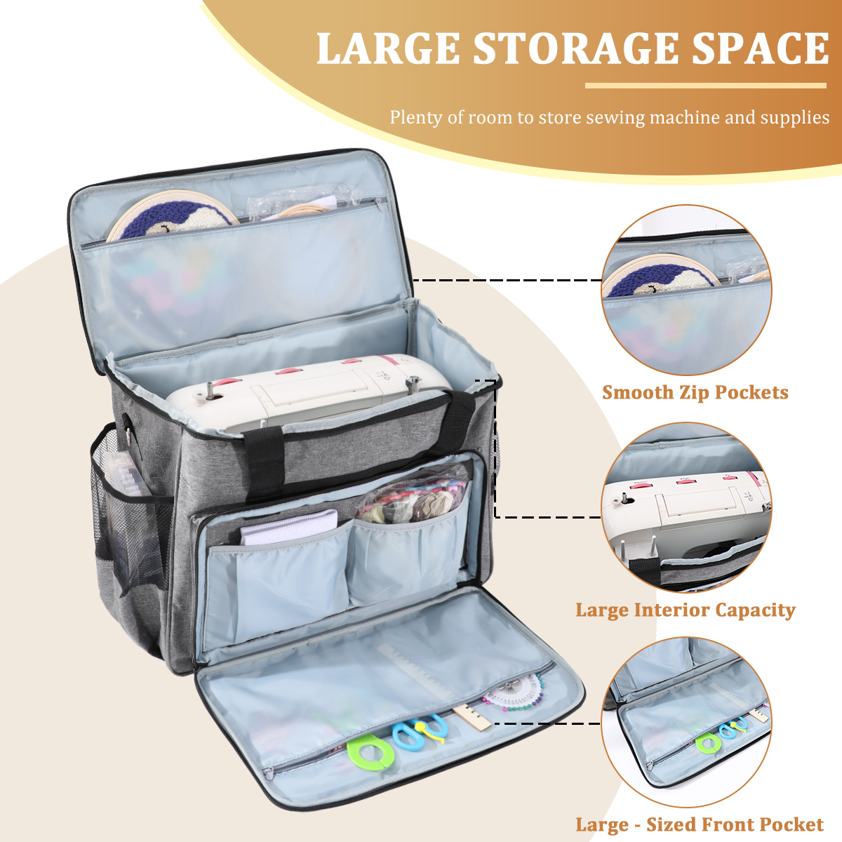 KOKNIT Sewing Machine Carrying - Travel Accessories Organizer review and price