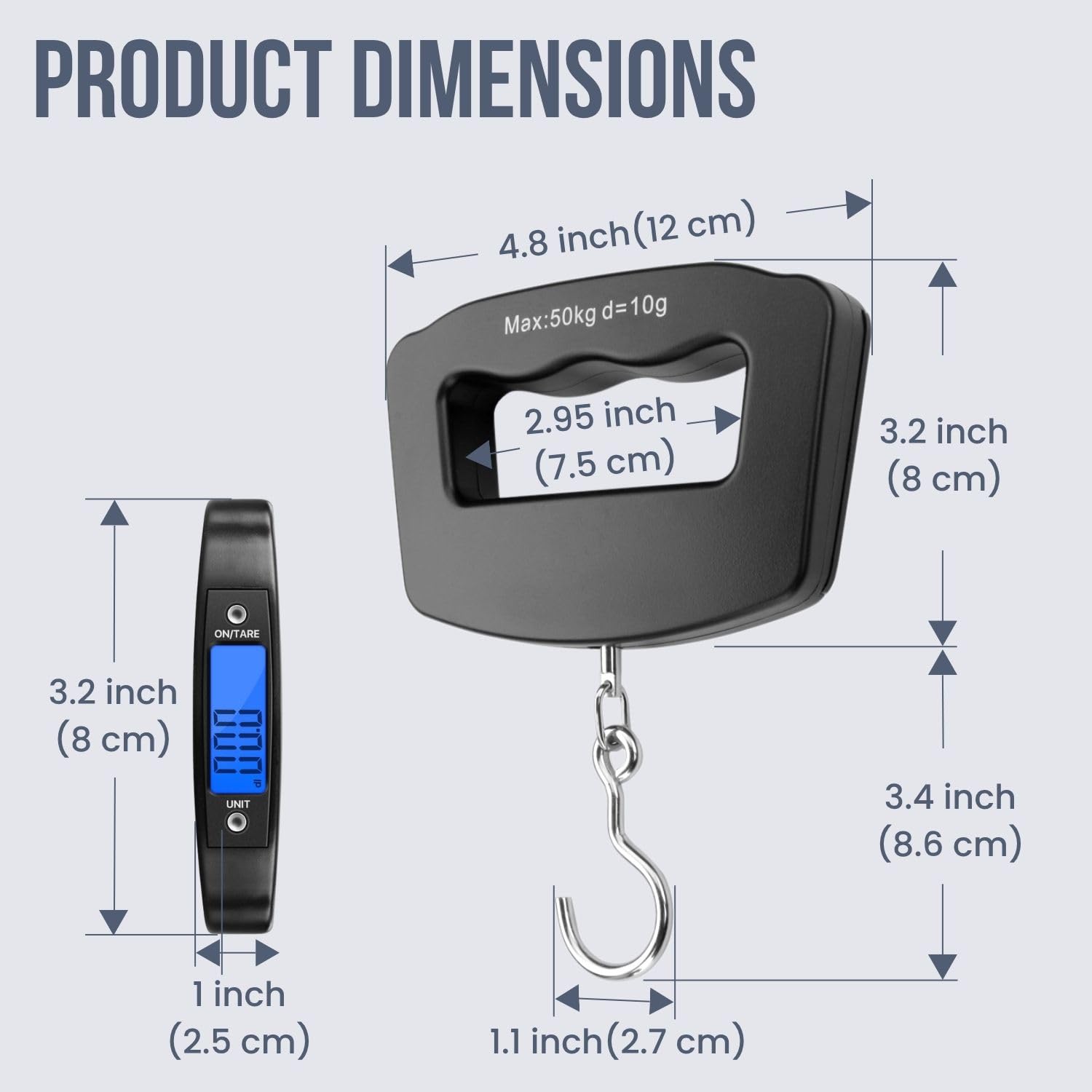 50Kg 10g Luggage Weight Scale, - Luggage Scale Hanging review and price