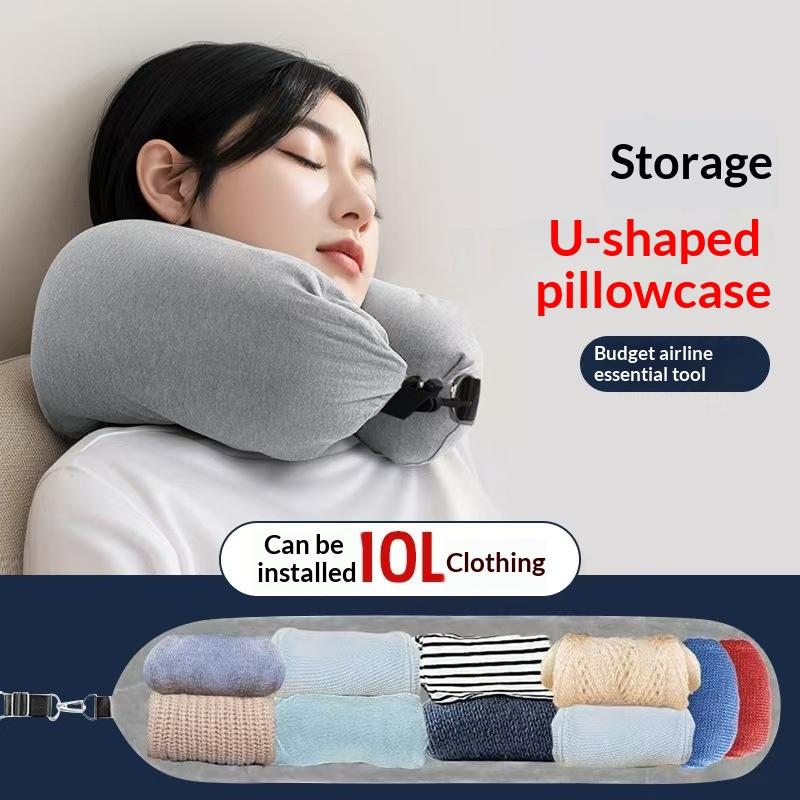 `Travel Neck Pillow With Filla - Travel Pillow Inflatable review and price