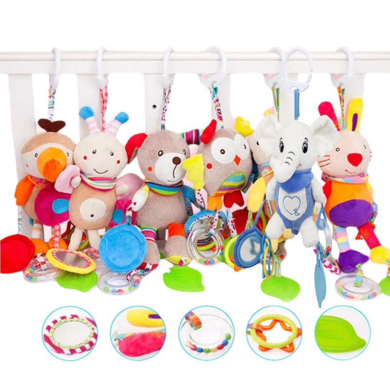 Soft Stuffed Animal Baby Rattl - Travel Accessories With Toddler review and price