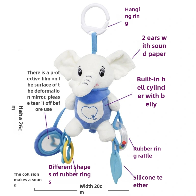 Soft Stuffed Animal Baby Rattl - Travel Accessories With Toddler review and price