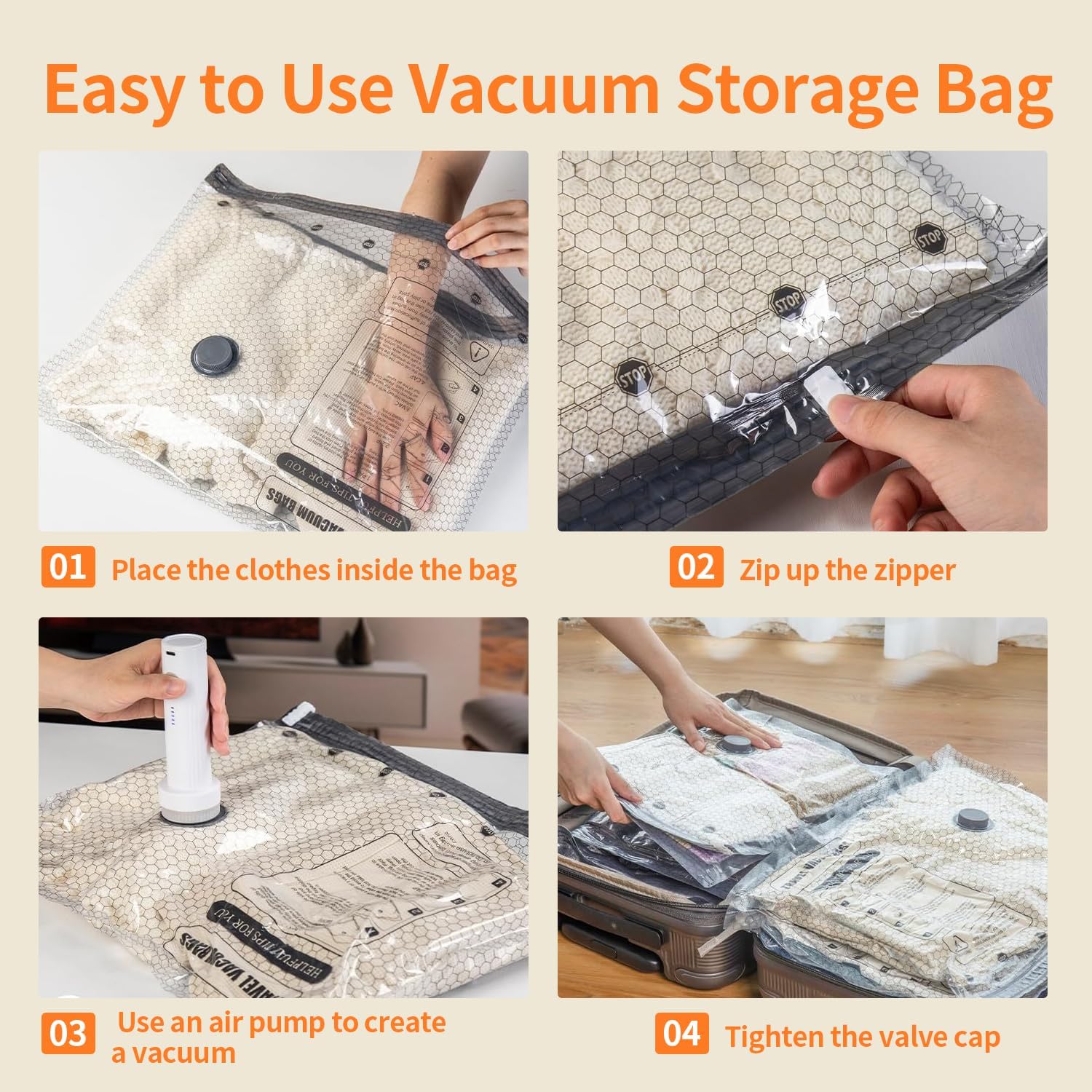 15-Pack Travel Vacuum Storage  - Compression Bag Vacuum review and price