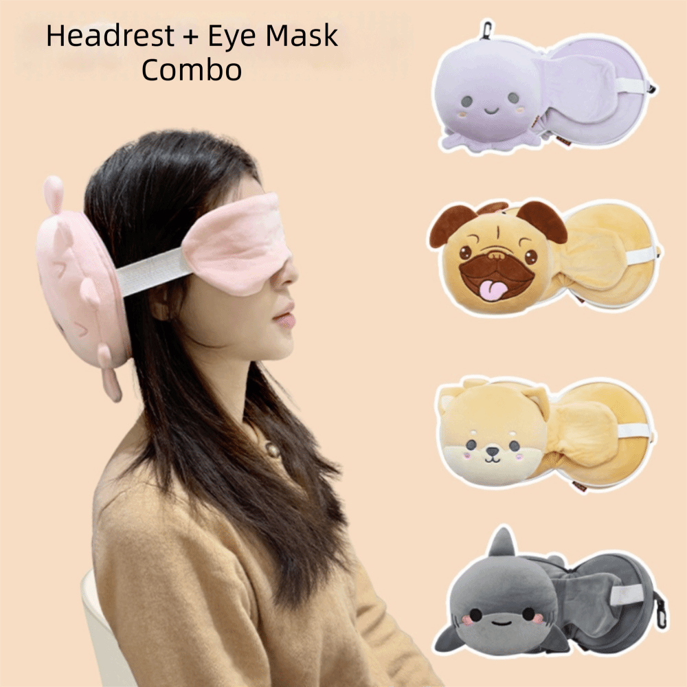 Cute 2 in 1 Neck Pillow Cartoo - Travel Accessories Pillow review and price