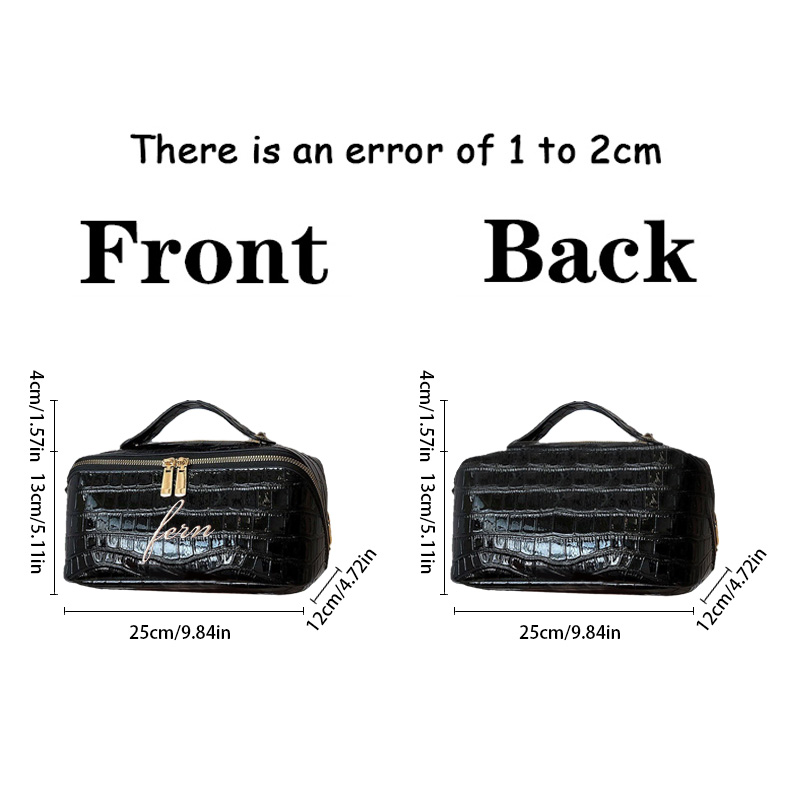 Embroidered Croc Makeup Bag Pe - Travel Accessories Gift Ideas review and price