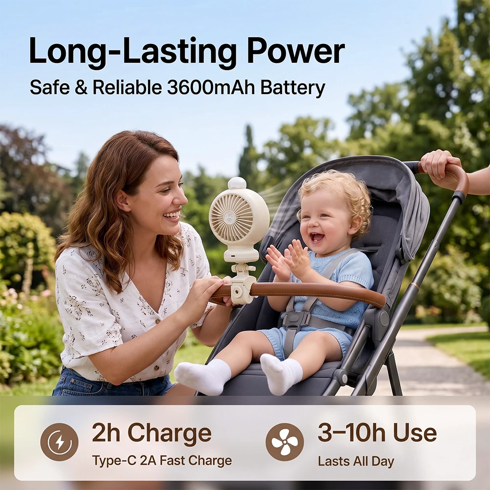 2026 New Portable Stroller Fan - Car Seat Travel Bag review and price