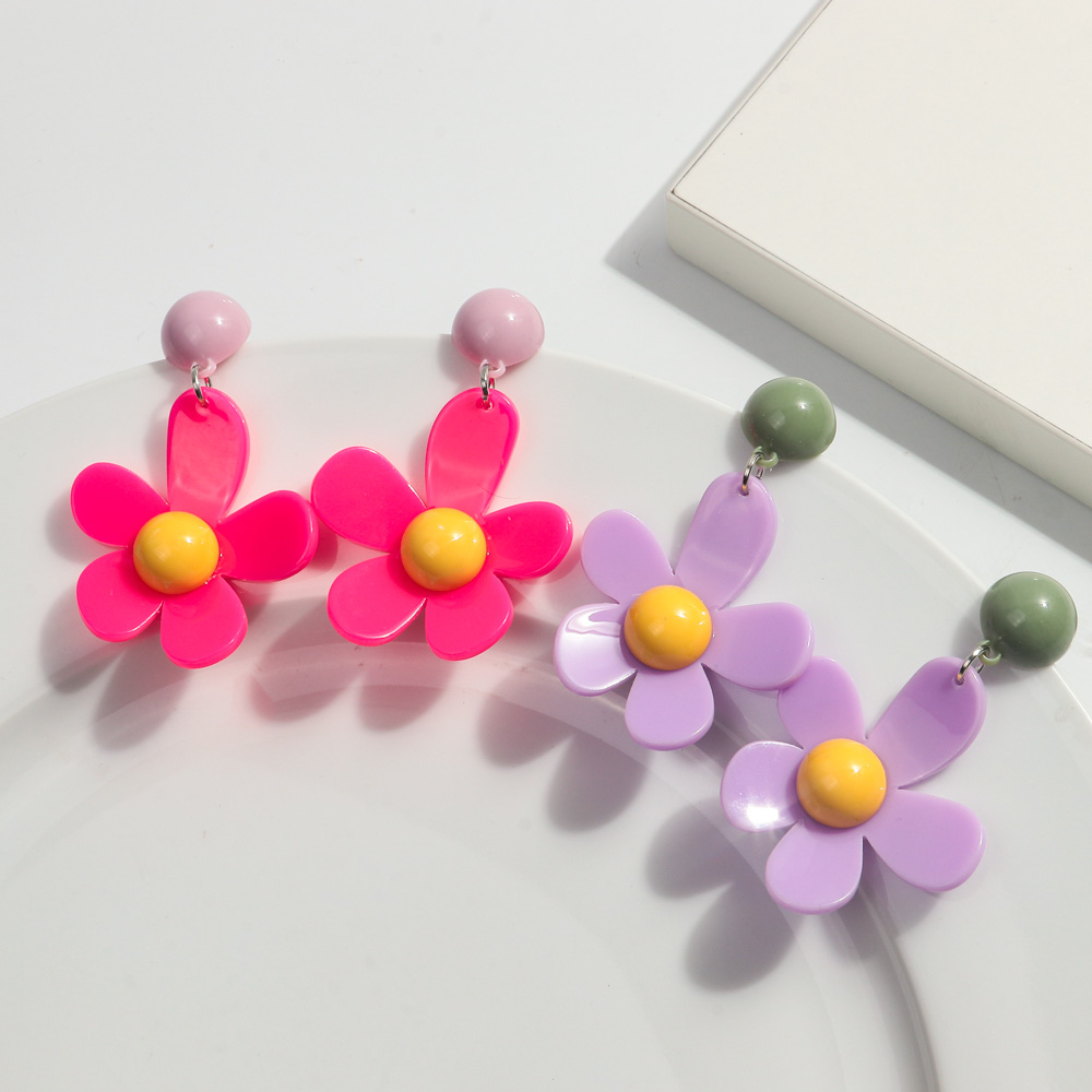 Korean Colorful Acrylic Flower - Travel Accessories Dropshipping review and price